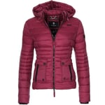 EIJFKNC Manteau pour Femme en Coton rembourré léger Pardessus Chaud Manteau décontracté Solide Veste Femmes Parkas vêtements d'extérieur, Bordeaux, L