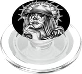 Payasa Clown Girl x Chicano Angel Gangster PopSockets PopGrip pour MagSafe