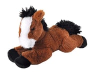 Wild Republic Ecokins Mini Cheval, Animal en Peluche 20 cm, Jouets Écologiques, Cadeaux pour Bébés, Fabrication Artisanale Utilisant 7 Bouteilles d’Eau Recyclées