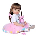 Reborn Baby Dolls 55 Cm 22 'Princesse Réaliste Reborn Babies Filles Toddler Réaliste Baby Doll Full Body Silicone Doll Collectibles pour Enfant de 3 Ans et Plus Jouets