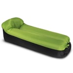 Chaise Longue Gonflable Portable Air Beds Sleeping Sofa Couch Pour Voyager Camping Beach Backyard, Vert