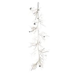 EUROCINSA Réf. 28225 Navidad, GUIRNALDA POLIESPAN, boîte de 1 unité, Plastique/polystyrène, Blanc/Argent, 180 cm