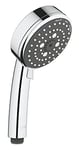 GROHE Vitalio Comfort 100 Pommeau de Douche Rond 3 jets (Rain O2, Pluie, Massage), Diamètre 10cm, Economie d'Eau, Chromé, 26093000 (Import Allemagne)