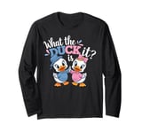 What the Duck Is It Gender Reveal Baby Shower Party Long Sleeve T-Shirt