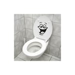 Groofoo - Autocollant Smiley,Sticker Mural Drle pour WC,Salle de Bain,Cuisine,PVC,1 Couleur,Taille Unique