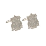 Liverpool FC Silver Plated Crest Cufflinks