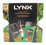 Lynx Jungle Men Gift Set Body Spray + Body Wash + Antiperspirant