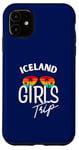 iPhone 11 Iceland Girls Trip Travel Vacation Womens Iceland Case