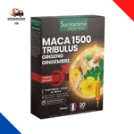 Maca 1500 Tribulus Ginseng - Complément Alimentaire Tonus Sexuel - 20 Ampoules