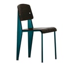 Vitra - Standard, Prouvé Bleu Dynastie, Dark Oak - Matstolar - Jean Prouvé - Träfärgad - Metall/Trä