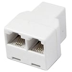 Raccord RJ45 Femelle/ 2X RJ45 Femelle