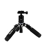 Rollei Compact Traveler Mini M1 (former M5 Mini) - Compact Table Top Tripod - Max. Load 8 kg - incl. Ball Head and Quick Release Plate Black