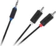 Cabletech Cable Jack 3.5-2Rca 1.0M Cabletech Standard