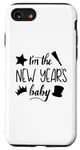 Coque pour iPhone SE (2020) / 7 / 8 Célébration amusante et mignonne avec inscription « I'm The New Year Baby »