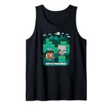 Minecraft Steve And Skeleton Watch Your Back Poster Tank Top