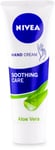 Nivea Hand Cream Soothing Care Aloe Vera 75ml X 1