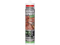 Soudal Cement Repair Express Spartelmasse Grå 300Ml Patron, Er En Klar-Til-Brug Reparation Af Fuger Og Revner I Cement