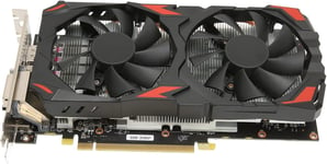 Carte Graphique RX 580,8 Go GDDR5 256 Bits Prise en 8K 2 Ventilateurs de Refroidissement PCI Gaming 16 Express 3.0 pour Bureau à Domicile avec Double Cartes D'ordinateur