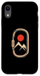 Coque pour iPhone XR Mousqueton de montagne minimaliste