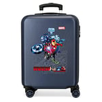 Marvel Avengers Armour Up Valise Trolley Cabine Bleu 38x55x20 cms Rigide ABS Serrure à combinaison 34L 2,6Kgs 4 roues doubles Bagage à main