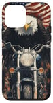 Coque pour iPhone 12 mini Fierce Eagle Roue Moto Biker Patriotisme