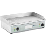 Royal Catering Dobbelt stegeplade - 400 x 730 mm 2 2,200 W