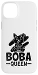 Coque pour iPhone 14 Plus Boba Queen - Thé au lait pour chien - Pour amoureux des perles