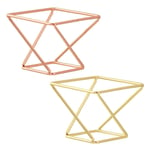 2PCS Women Retro Storage Rack Creative Three-dimensional Magic Powder Puff Shelf