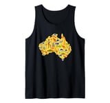 Australia Down Under Culture Australian Flag Map Gift Tank Top