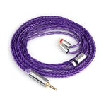 Linsoul Tripowin Zonie 16 Core Silver Plated Cable SPC Earphone Cable for 7hz Zero Dioko Timelesss AE TINHIFI T2 T3 PLUS Wan’er Cadenza KZ AS10 QKZ HBB Tripowin Mele Olina (2pin 0.78, 4.4mm, Violet)