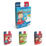 LA DUCALE - Lot de 4 Jeux Cartatoto - Addition, Multiplication, Conjugaison, Anglais - Eco Format