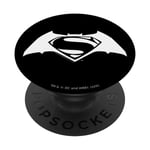 Batman v Superman Simple White Logo PopSockets PopGrip Interchangeable