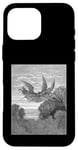 Coque pour iPhone 16 Pro Max Paradise Lost "Qui Ils Sought" Gustave Doré Art