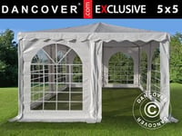 Pagode telt Exclusive 5x5m PVC, Hvit