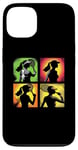 Coque pour iPhone 13 Tennis Pop Art Joueuse de Tennis Vintage Femme