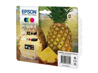 Epson 604/604Xl Multipack - 4-Pack - Xl (Svart) + Standard Capacity - Svart, Cyan, Magenta, Gul - Original - Blære Med Rf/Lyd-Alarm - Blekkpatron - For Expression Home Xp-2200, 2205, 3200, 3205, 4200, 4205  Workforce Wf-2910, 2930, 2935, 2950