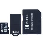 Carte Mémoire Microsd De 32 Go Classe 10 Compatible Avec Canon Eos 1300D, 800, M10, 7D Mark Ii, M2, 750D, 760D, Kiss M, 5Ds X Dslr Caméra | Micro Sd 32 Go