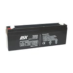 DSK 10323 - Batterie au plomb AGM rechargeable scellée 12V 2,3Ah. Idéal pour les voitures et les motos électriques pour enfants, scooters, systèmes UPS, systèmes de sécurité. Le gel ne se renverse pas