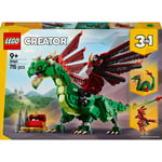 LEGO® Creator - 3-en-1 Le dragon médiéval - Jeu de construction pour garçon dès 9 ans - 31161