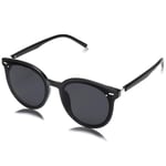 Klassiset pyöreät aurinkolasit naisille Miehille Retro Vintage Shades Suuri muovikehys Sunnies Black