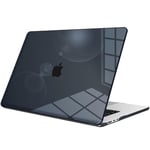 FINTIE Coque Compatible avec MacBook Air 15 Pouces 2024/2023 (M3/M2, Modèle A3114/A2941) - Coque Rigide Fine Étui Léger, Protection pour MacBook Air 15 Pouces, Noir Cristallin