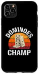 iPhone 11 Pro Max Dominoes Funny Board Game Lover Lucky Domino Player Vintage Case