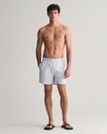 GANT - Badeshorts med seersucker-striper til herre shade blue