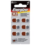 Energizer Batterier till hörapparat AC312E (6 st)