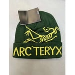 ARC'TERYX Herrhatt Casual Varm Vinter Skidmössa Fågel Jacquard Green