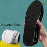 4D Sportskor Inläggssulor Korgar Skosula Arch Support Orthope 2(Black 37-38)