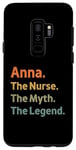 Coque pour Galaxy S9+ Anna The Nurse The Myth The Legend Idée vintage amusante