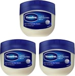 3 x Vaseline Original Petroleum Jelly 250ml Skin Care for Cracked, Dry Skin