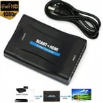 "SCART to HDMI Converter Adapter 1080P Composite AV for DVD SKYBOX"