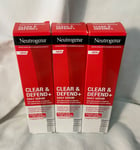 3x 30ml NEUTROGENA Clear & Defend+ Daily Serum 30 ml